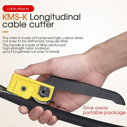 Optical Fiber Tool Longitudinal Stripper Cable Jacket Slitter KMS-K Cable Cutter