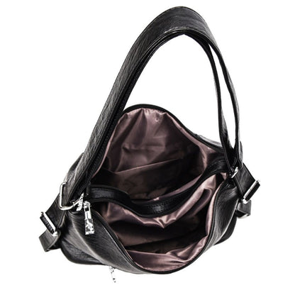 Genuine Leather Handbag Multifunction Shoulder Bag Travel Backpack Crossbody 1PC