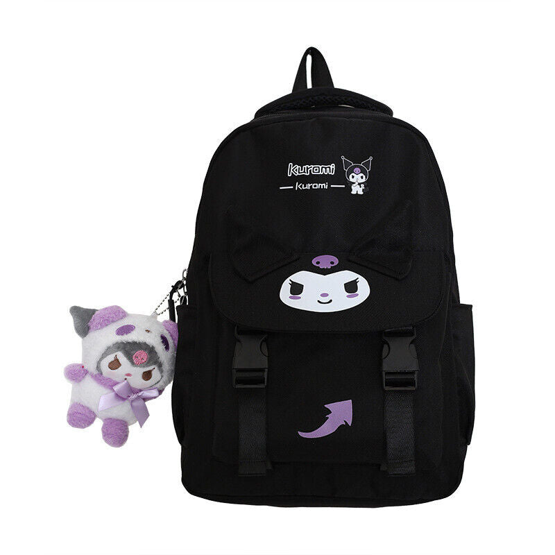 My Melody Kuromi Cinnamoroll Backpack Student Schoolbag Travel Computer Bag Gift