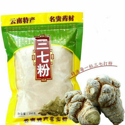 500g Organic Radix Panax Notoginseng Sanqi Powder Yunnan Pure Natural Herbal Tea