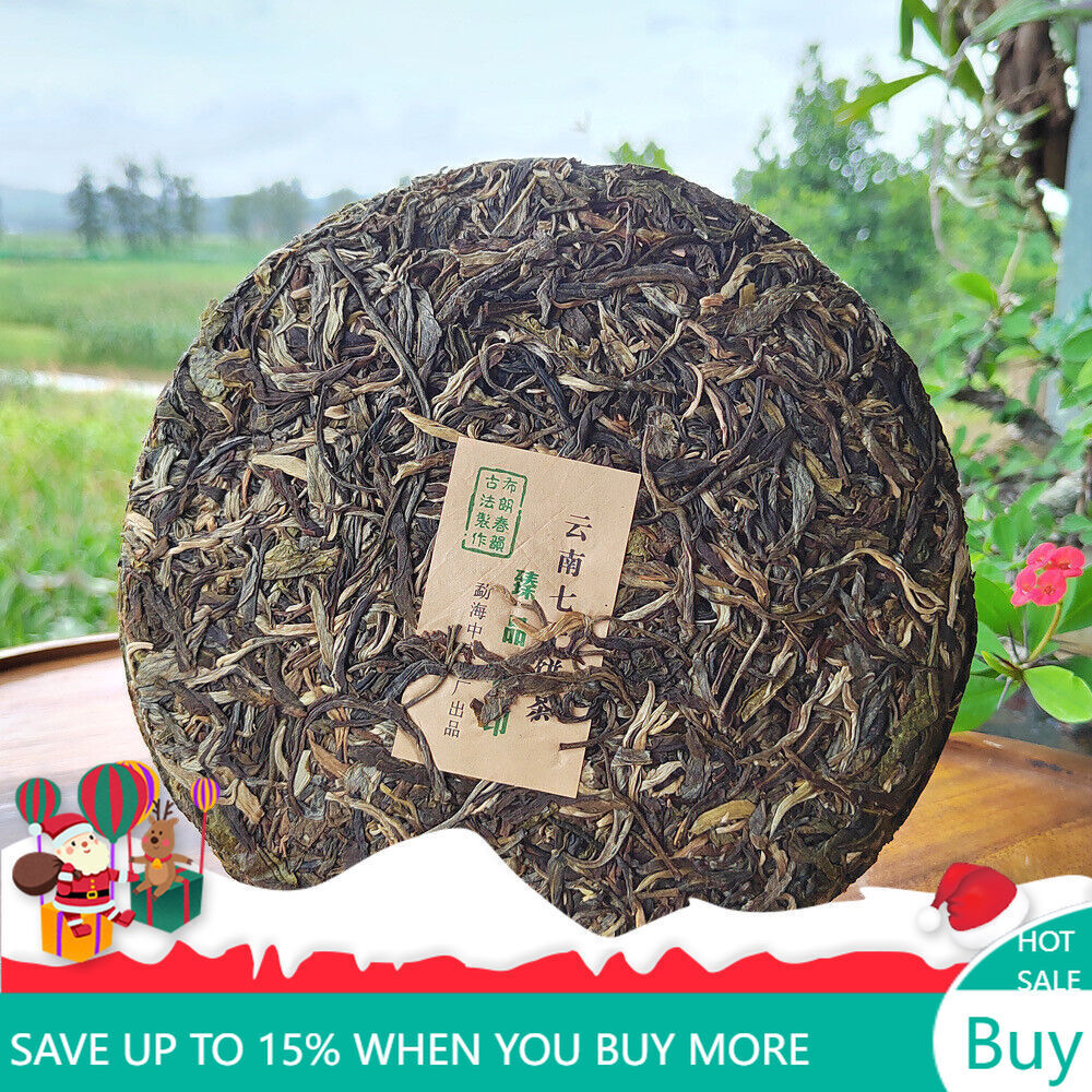 357g Chinese Pu-erh Tea Cake Raw Old Tree Pu'er Tea Health Care Yunnan Green Tea