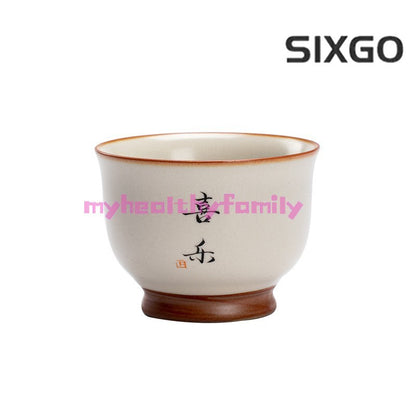 Ru Kiln Household Tea Bowl Single Cup Ceramic Cup Handwritten Tea Tasting Cup
