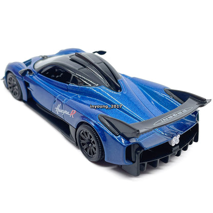 1/36 Pagani Huayra R Model Car Diecast Toy Cars Toys for Boys Kids Gifts Blue