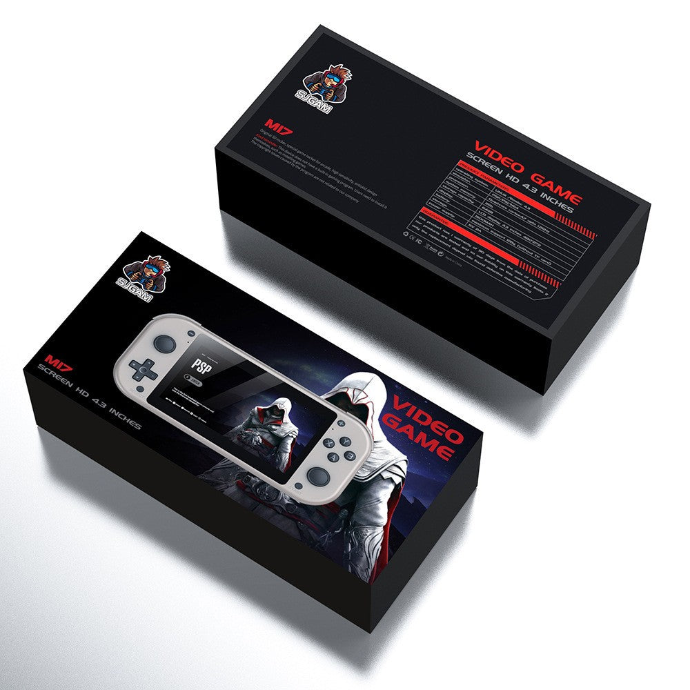 M17 Retro Handheld Video Game Console Open Source Linux System 4.3 Inch IPS Scre