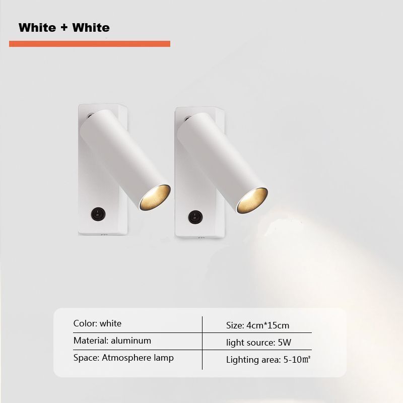 Wall Light Indoor LED Nordic Home Bedroom Bedside Headboard Reading Lamp Fixture