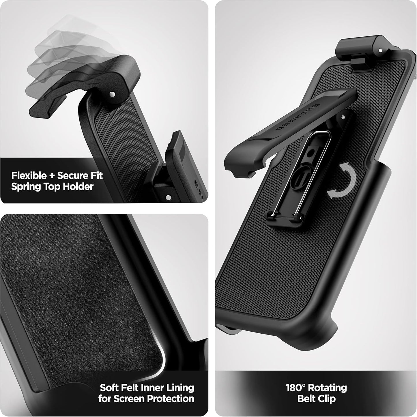 Belt Clip for Otterbox Case Iphone 17 Pro Max - Holster for Defender/Defender Pr