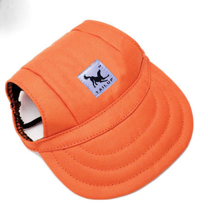 Dog Sun Hat Pet Baseball Cap Adjustable Sunscreen Ear Holes Visor Cap S-XL size!