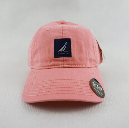 Nautica Hat Rare Outdoor Sport Baseball Cap Pink Fashion Adjustable 100% Cotton