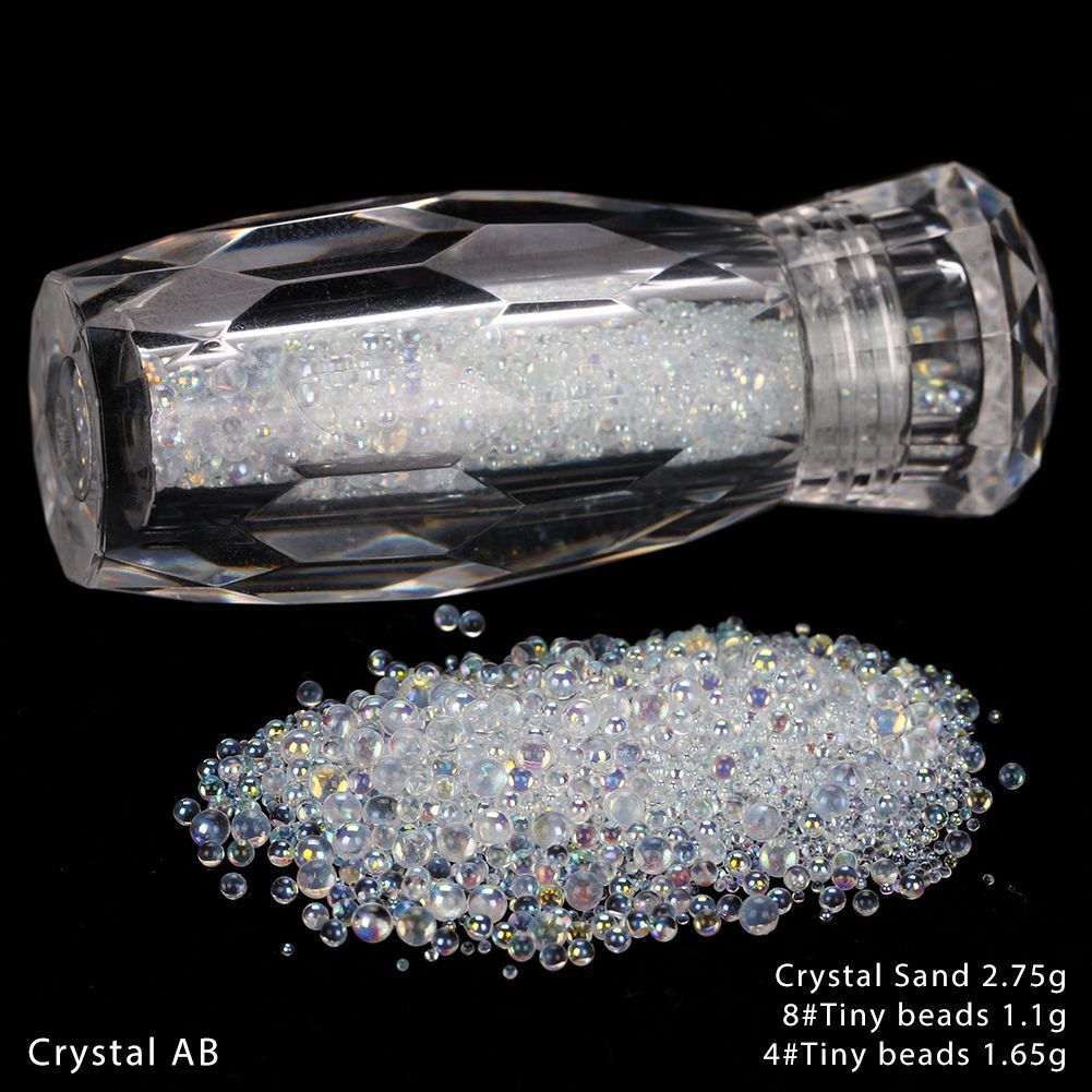 Nail Art Glitter Micro Crystal Pixie 3D Tiny Beads DIY Manicure Rhinestone Decor