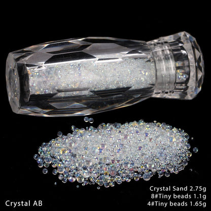 Nail Art Glitter Micro Crystal Pixie 3D Tiny Beads DIY Manicure Rhinestone Decor