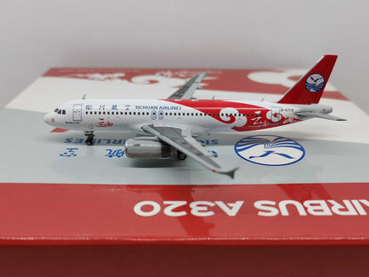 1:400 JC Wings SICHUAN AIRLINES A320 Passenger Airplane Diecast Aircraft Model