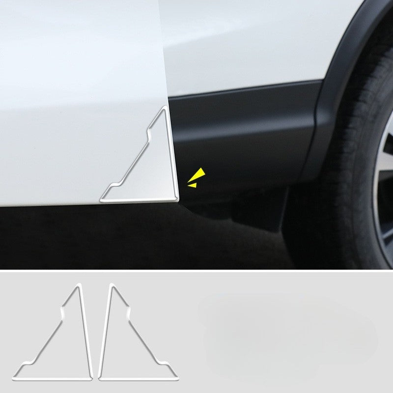2-piece car door corner anti-collision strip transparent protective tape