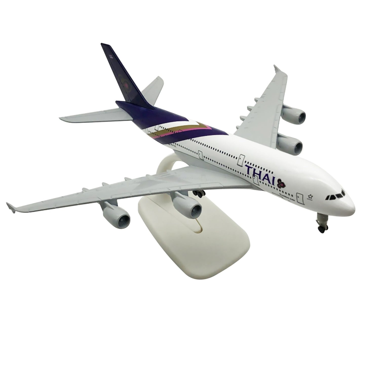 1/400 20cm Aircraft Thai Airways A380 Alloy Plane Model Static Display Craft