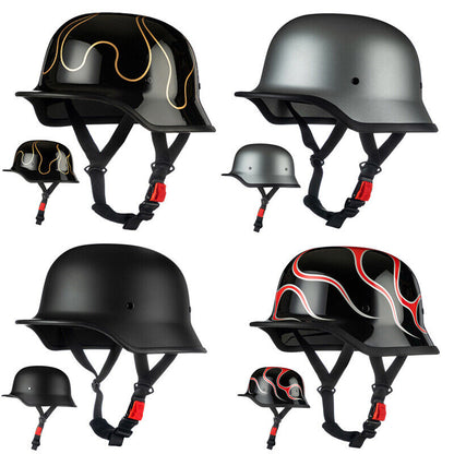 Retro German Style Motorcycle Half Helmet Men Women Helmet Duck Helmet Gift DOT