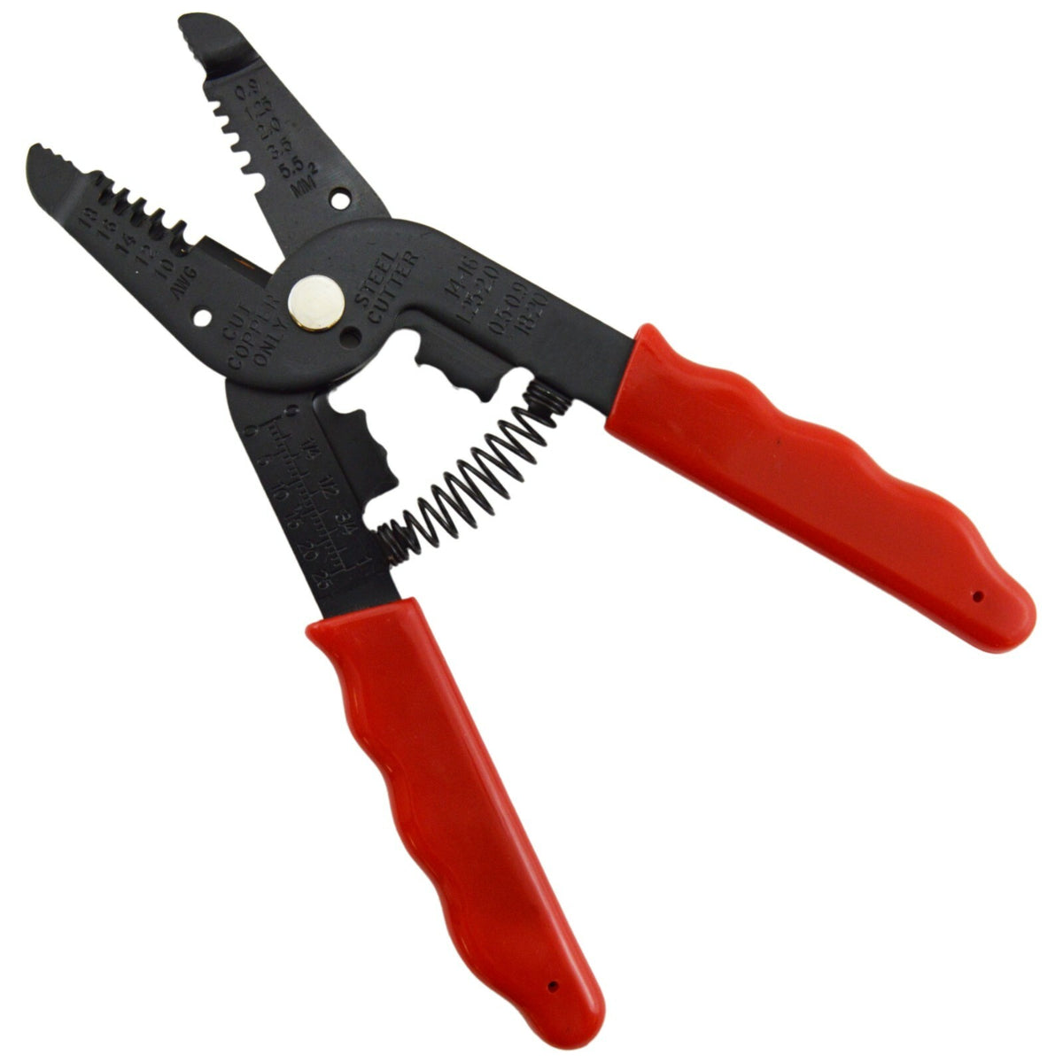 7-in-1 Hand Tool for 10-18 AWG Wire - Stripper, Cutter, Pliers, Wire Loop, Crimp