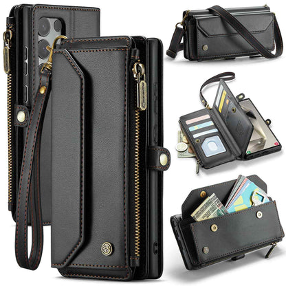 Crossbody for Samsung Galaxy S24 S23 Ultra S22 S21 S20 Case Wallet Card Holder