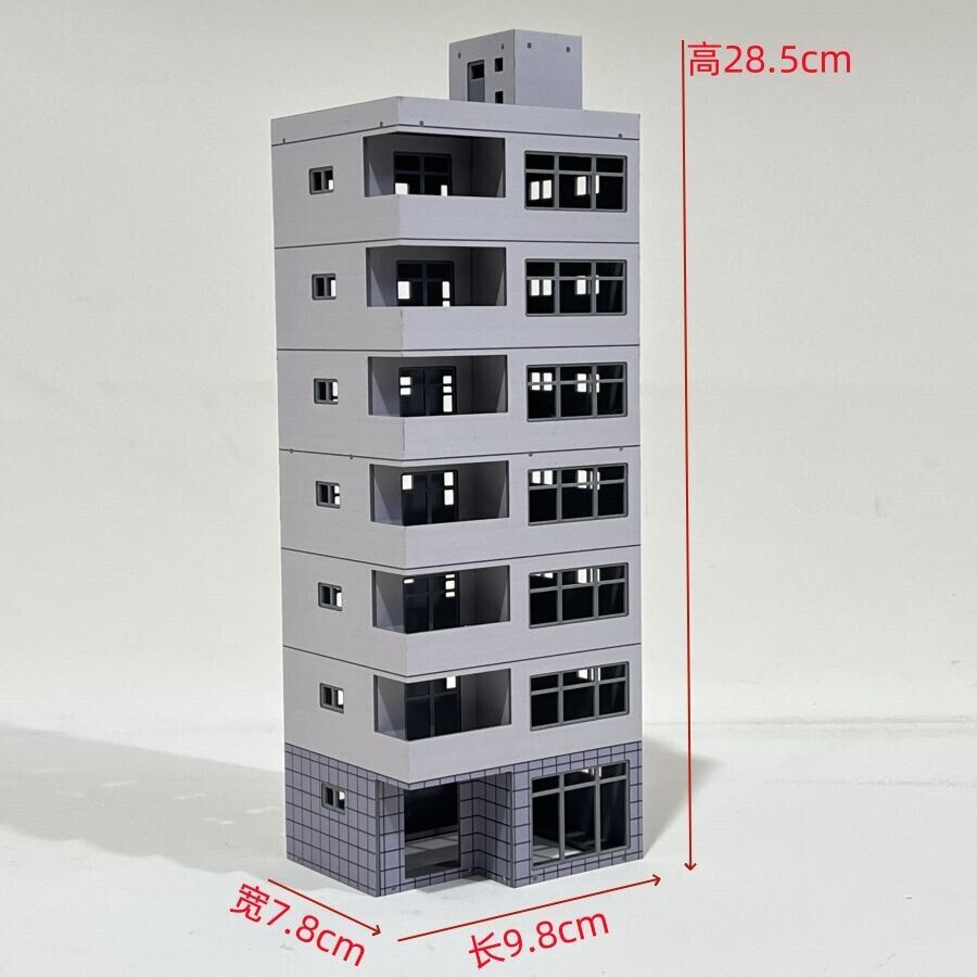 HO Scale 1/87 Building Model Railroad Layout Office House Scene Model