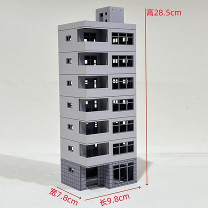 HO Scale 1/87 Building Model Railroad Layout Office House Scene Model