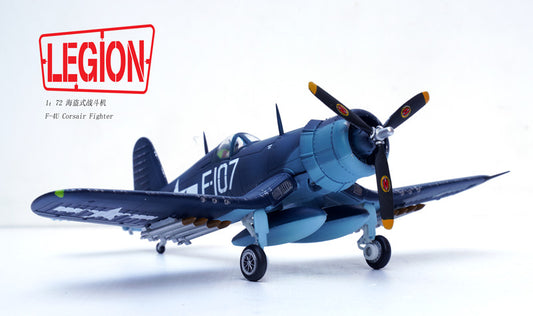 1:72 LEGION US Vought F4U Corsair Fighter VMF-224 Aircraft Diecast Plane Model