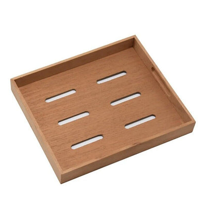 Cedar Humidor Trays Wooden Portable Holder Smoking Accessories Tools 25x22x3.3cm