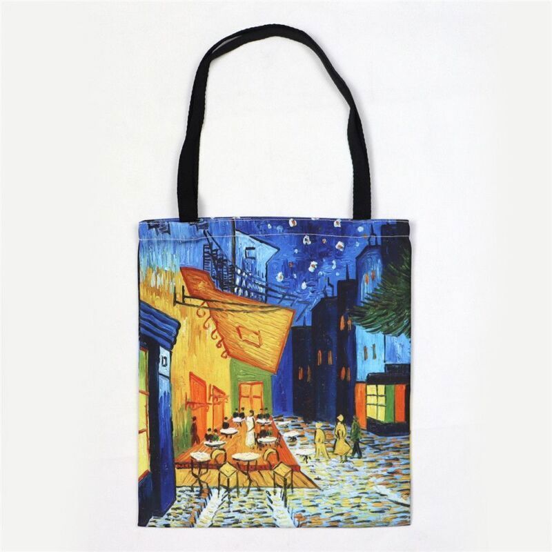 Harajuku Van Gogh Canvas Shoulder Bag Eco Shopping Bag Shopper Bag Tote Bag
