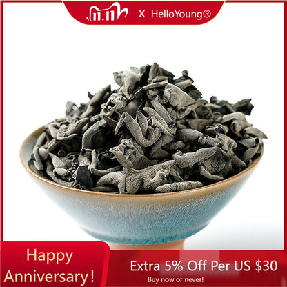 Northeast Dry Black Fungus Autumn In Bulk Fungus Thick No Sand Chinese Tea 250g-