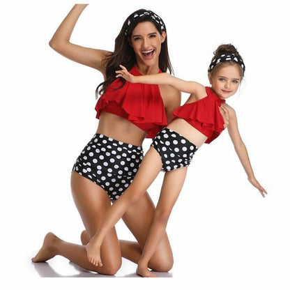 Matching Outfits Swimwear Daughter Printed Swimsuit Bikini Bathing Suit Design