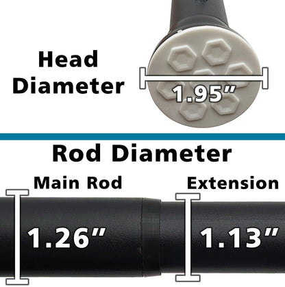 Adjustable 29-inch to 47-inch Steel Curtain Rod for Shower, Doorway, Window