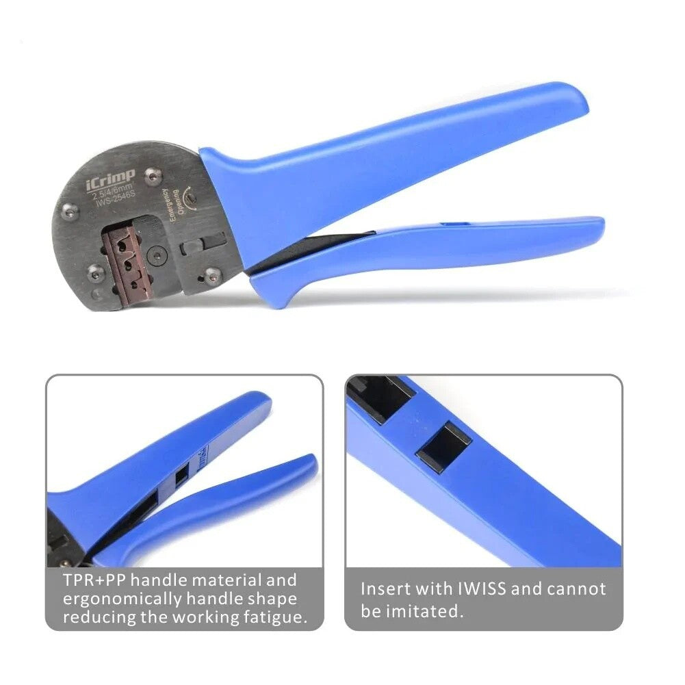 IWS-2546S MC4 Solar Crimping Plier Hand Crimper Crimp Range 2.5/4/6mm2(14-10AWG)