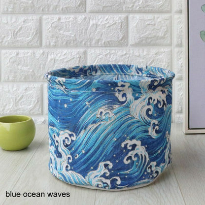 Laundry Basket Small Cartoon Storage Barrel Dirty Clothes Household Folding Bag