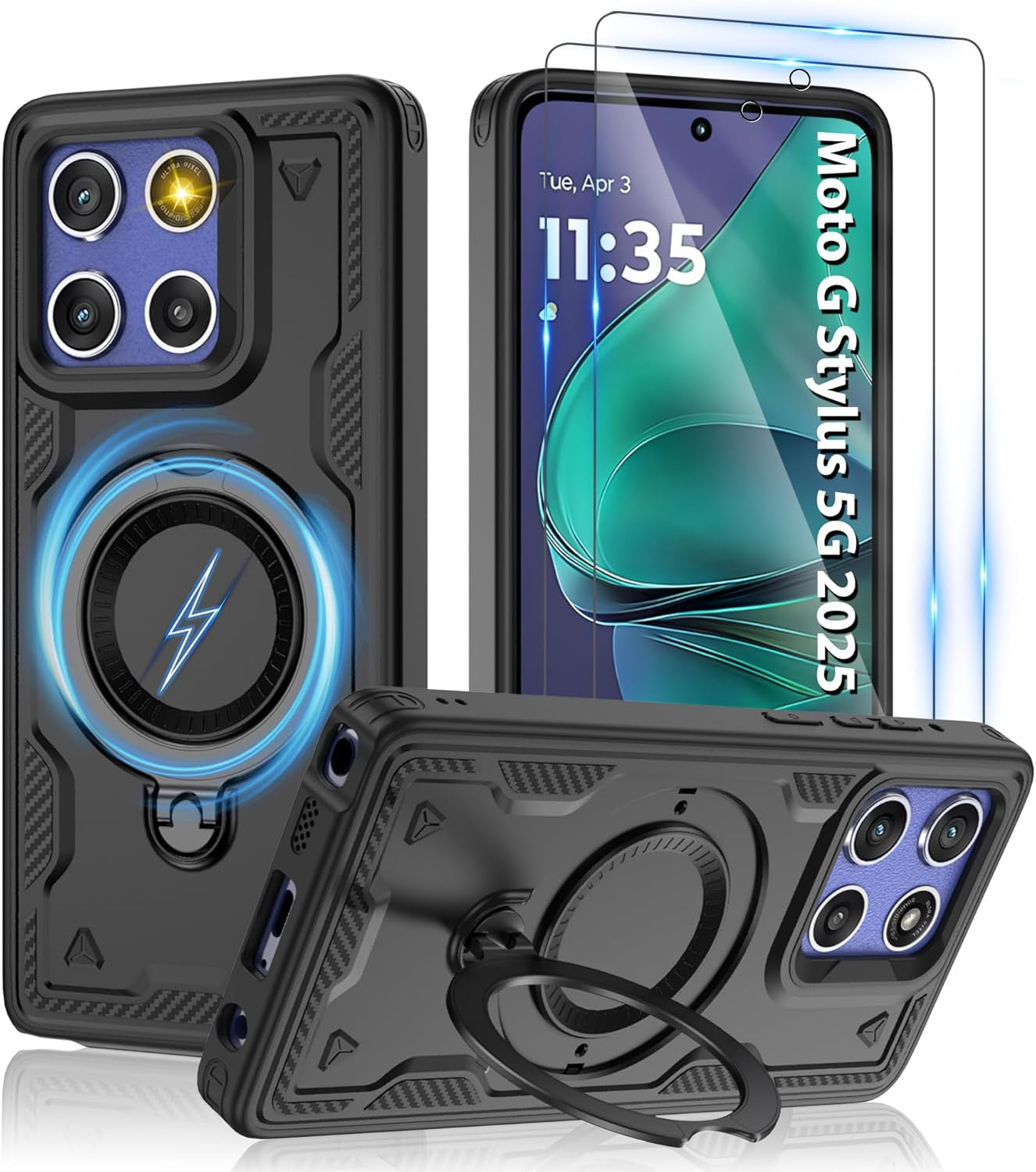 For Motorola Moto G Stylus 5G 2025 Magnetic Case,Compatible with Magsafe & [HD S