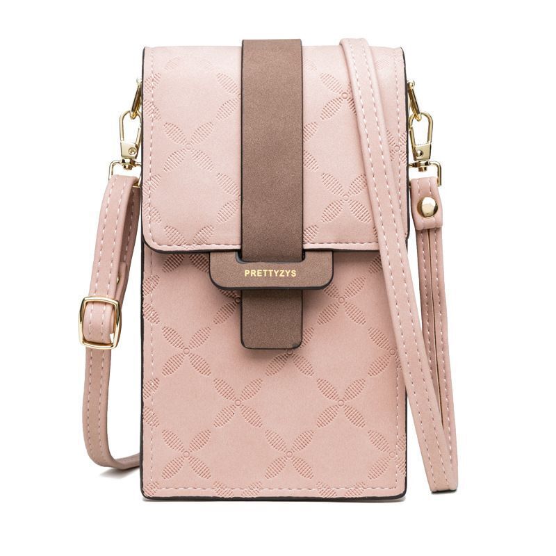 Wallet Flower Petals Plaid Shoulder Bag Messenger Flap Purse Multi-Card Holder