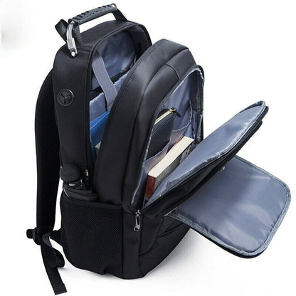 Men's Backpack 17.3 Inch Laptop Business USB Charger Travel Commuter School Bag