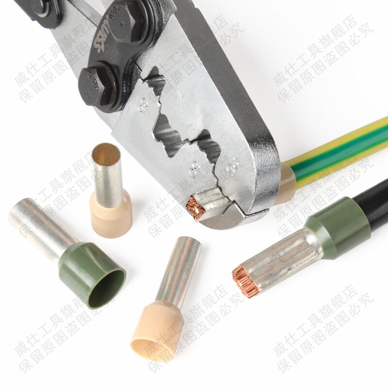 70WF Tubular Crimping Pliers Pre-insulated Terminal Pliers Sleeve Crimping Tool