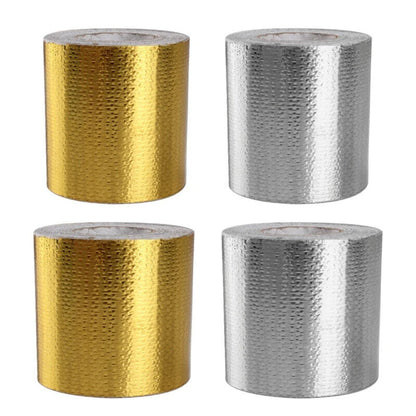 Thermal Barrier Tape Aluminum Foil Heat Shielding Reflective Adhesives 5-10Mx5cm