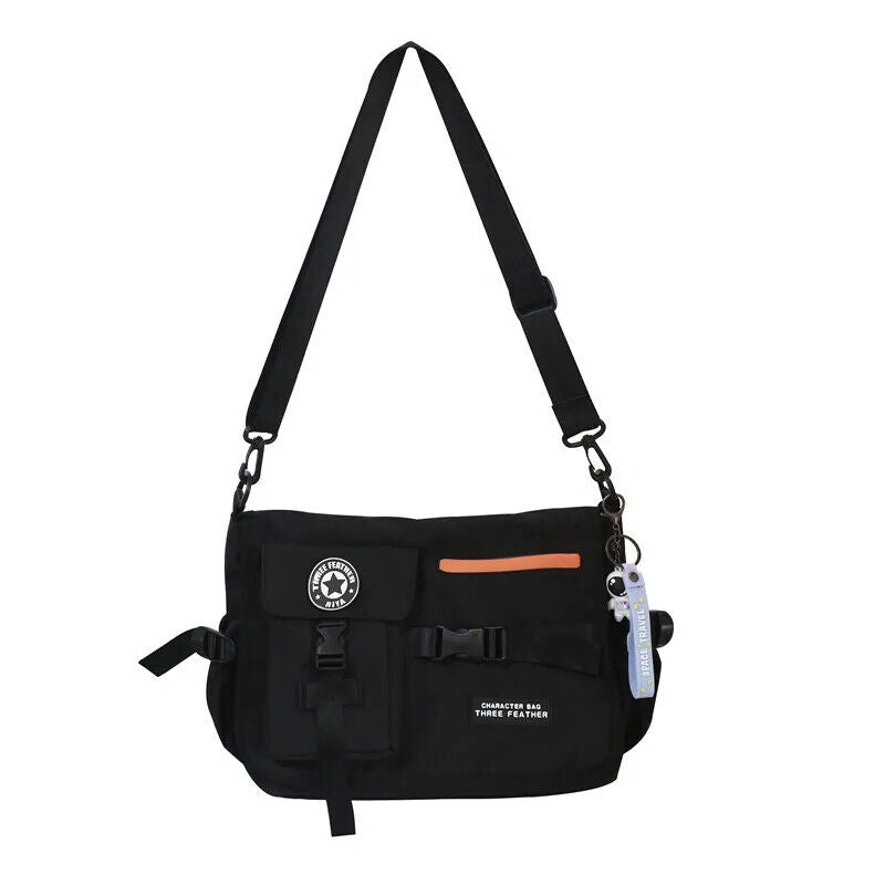 Square Bag Harajuku Men Crossbody Bags Women Girls School Book Bag Shoulder Bag