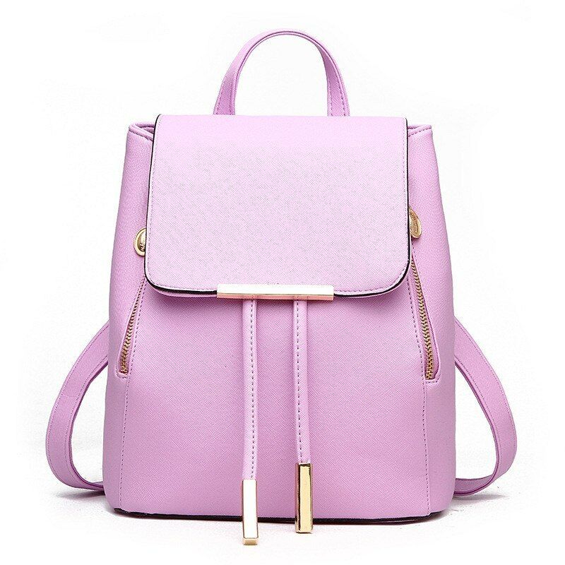 Women's Backpack Rucksack Knapsack Female Backpacks Pu Leather School Travel Bag