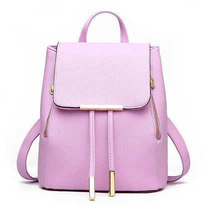 Women's Backpack Rucksack Knapsack Female Backpacks Pu Leather School Travel Bag