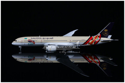 1:400 JC Wings SAUDI BOEING 787-9 Passenger Airplane Flap Down Diecast Model