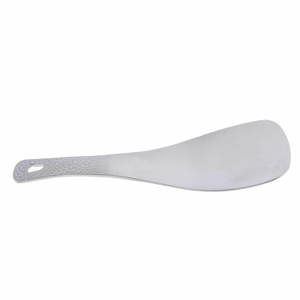 Rice Spoon Outdoor Titanium Cooking Shovel Flat Home Kitchen Paddle Silver Gray