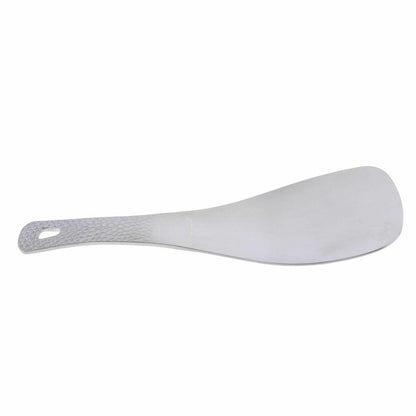 Rice Spoon Outdoor Titanium Cooking Shovel Flat Home Kitchen Paddle Silver Gray