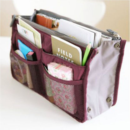 Large Cosmetic Storage Bag Nylon Travel Makeup Organizer Handbag Tote Travel Bag