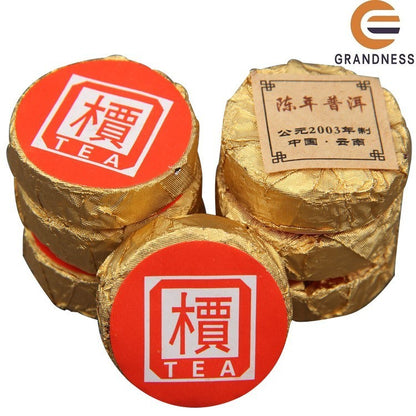 Yunnan 'Jia' Word Mini Tuocha Cake Made By 2003 Old Puer Shu Puerh Tea 500g