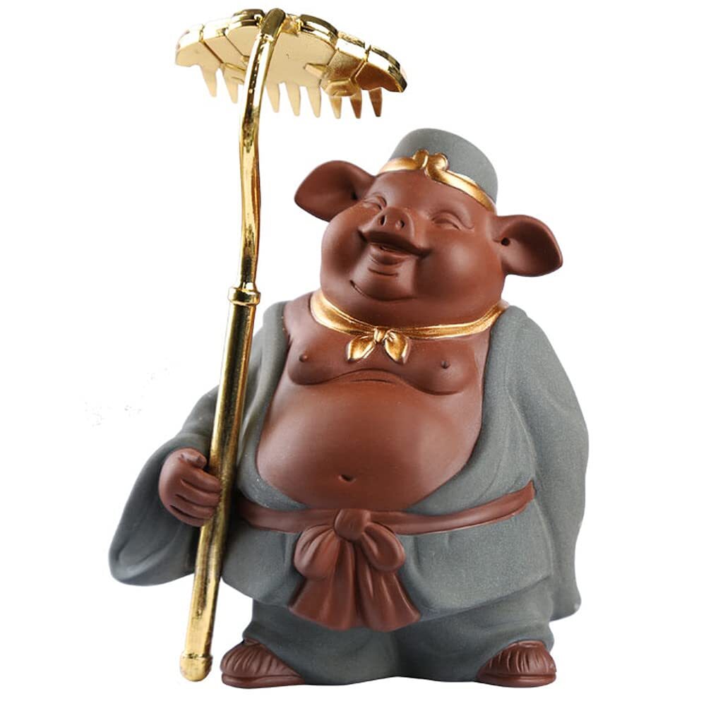 14.2cm Pig Tea Pet Decor Creative Tea Tea Play Kung Fu Tea Set