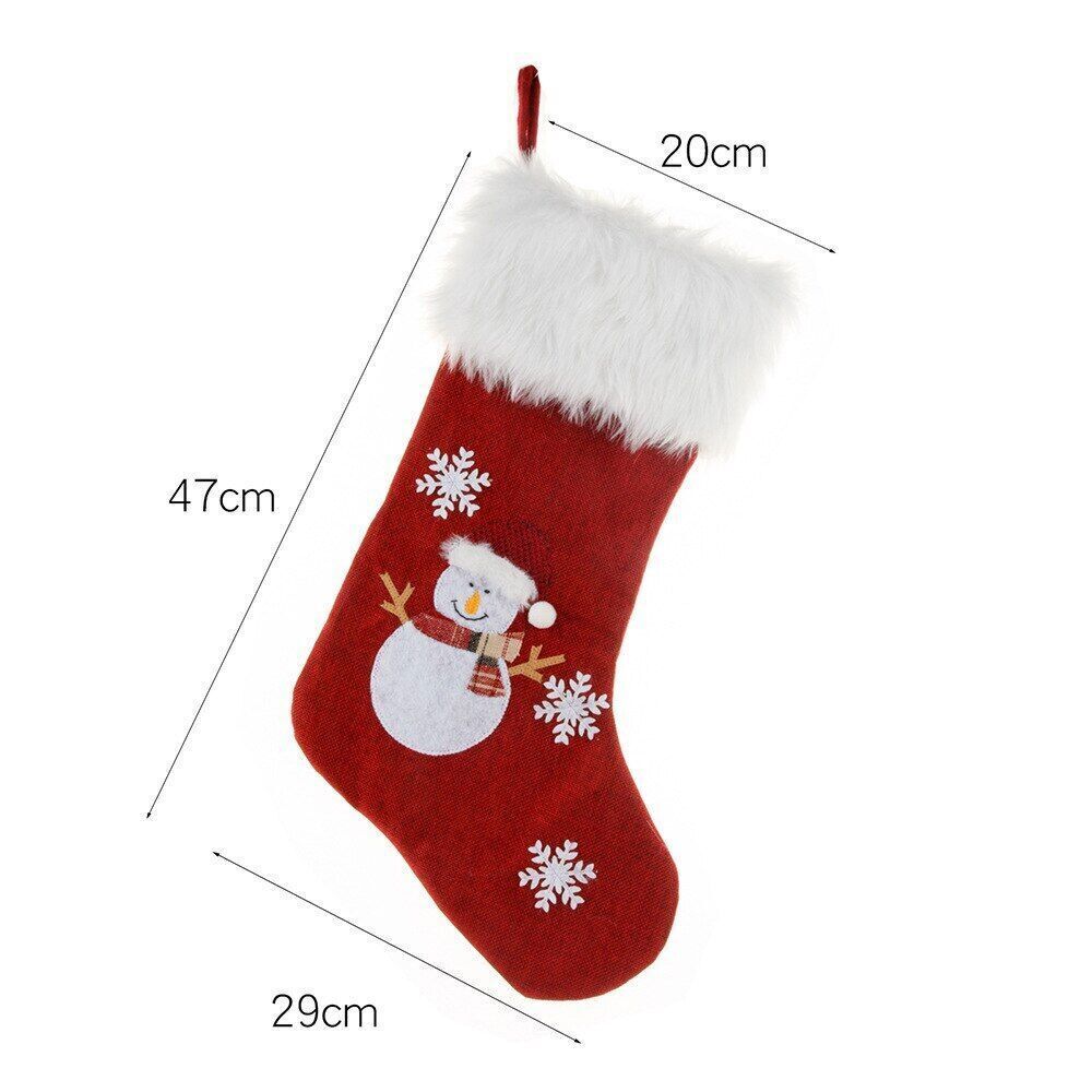 Christmas Stockings Luminous Santa Socks Xmas Bag Christmas Tree Kids Gift