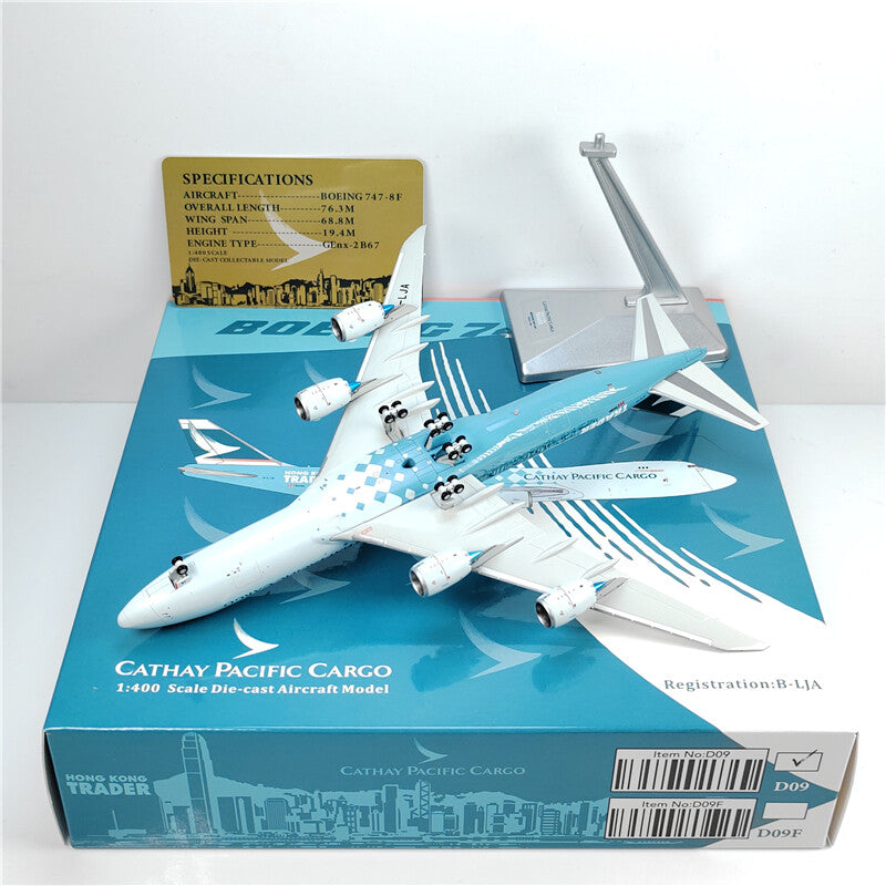1:400 Y Wings CATHAY PACIFIC CARGO BOEING B747-8F Airplane Diecast Plane Model