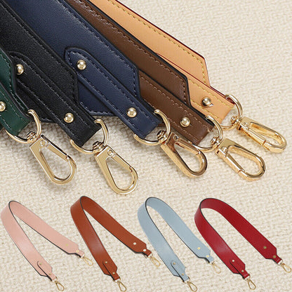 PU Leather Replacement Belt Bucket Bag Shoulder Strap Solid Color Bag Belt ⌒