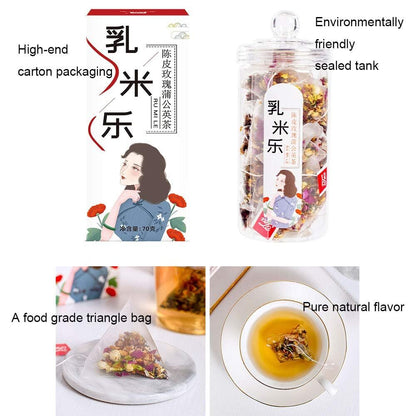 Orange Peel Rose Dandelion Tea Bags,Jasmine Red Date Floral Tea 70g (20bags)