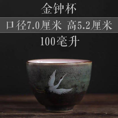 1pc Ceramic Cup Porcelain Personal Single Pottery Tea Cups Tea Set