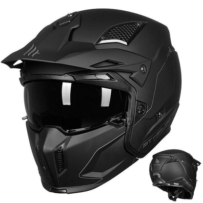 Motorcycle Modular Open Face Full Face Helmet Retro Street Bikes Full Helmet DOT